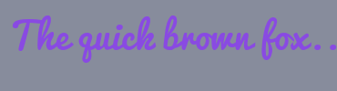 Image with Font Color 894AE2 and Background Color 878C9C
